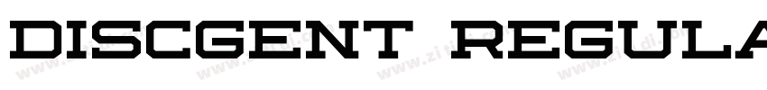 Discgent Regular字体转换 Discgent Regular字体转换